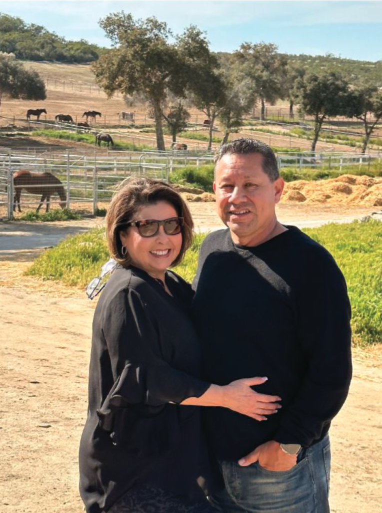 Patricia and Victor Flores have two broodmares, three yearlings, and two weanlings at Lovacres Ranch