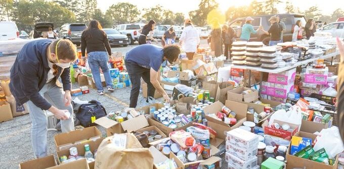 Fire Relief Efforts Staged at Santa Anita