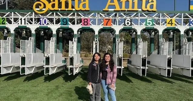 Cal Poly Pair Intern at Santa Anita