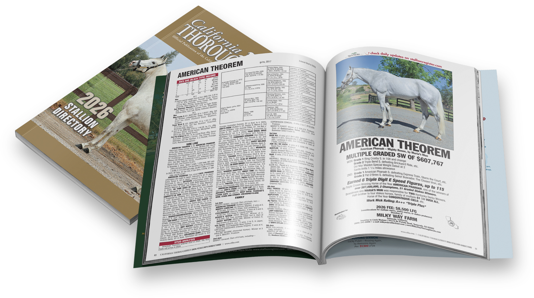 2026 California Thoroughbred Stallion Directory